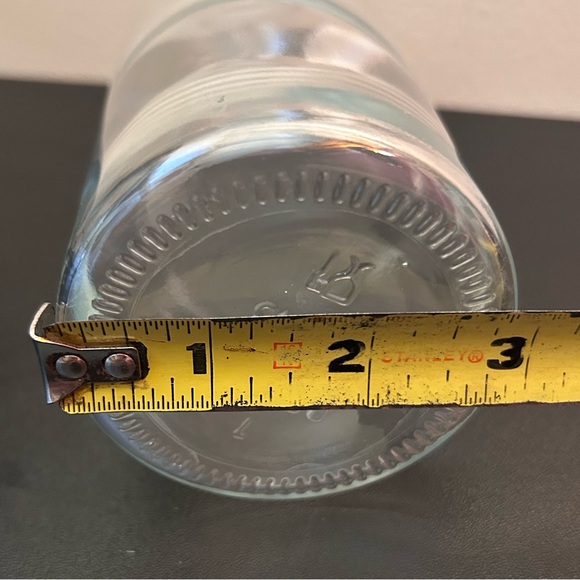 Ikea Korken Bottle Decanter Clear Glass Metal & Silicone Swing Lock Lid - Picture 4 of 5